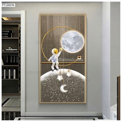 File tranh File tranh hiện đại pha lê gương FT120276 (gốc) chủ đề trẻ em