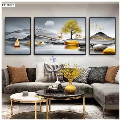 File in trần File tranh hiện đại pha lê gương FT120377 (bản gốc) 5D