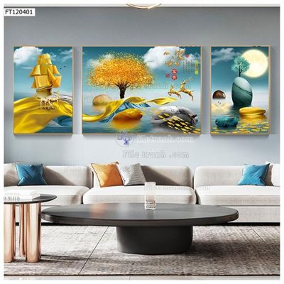 File gốc File tranh hiện đại pha lê gương FT120401 (trang trí) phòng trẻ em