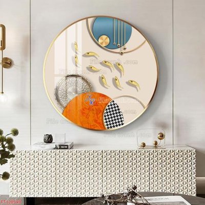 File ảnh File tranh hiện đại pha lê gương FT120549 (gốc) cho trang trí nhà hàng