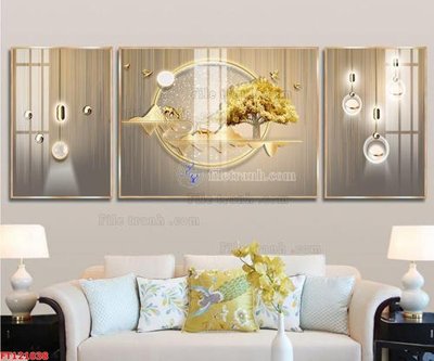 File in trần File tranh bộ hiện đại FT121038 (bản gốc) bầu trời