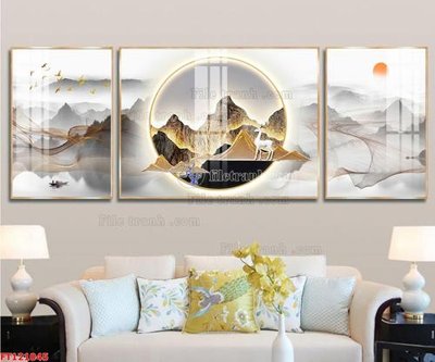 File ảnh File tranh bộ hiện đại FT121045 (gốc) cho trang trí nội thất