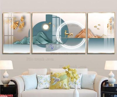 File in mica File tranh bộ hiện đại FT121053 (bản gốc) siêu trong