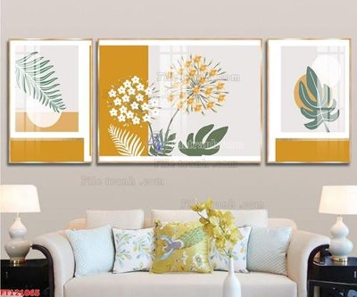 File in ấn File tranh bộ hiện đại FT121065 (bản gốc) cao cấp