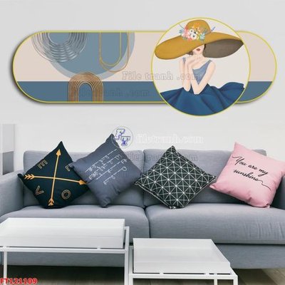 File tranh File tranh bộ hiện đại FT121109 (bản gốc) treo phòng ăn