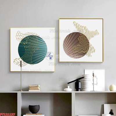 File gốc File tranh bộ hiện đại FT121137 (in ấn) không giới hạn