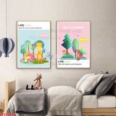 File tranh File tranh bộ hiện đại FT121149 (gốc) chủ đề con người