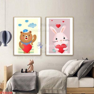 File in ấn File tranh bộ hiện đại FT121150 (bản gốc) chất lượng cao