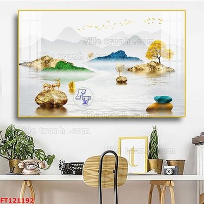 File gốc File tranh bộ hiện đại FT121192 (in 3D) cho trang trí