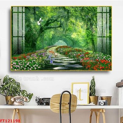 File tranh File tranh bộ hiện đại FT121198 (bản gốc) in lụa 5D