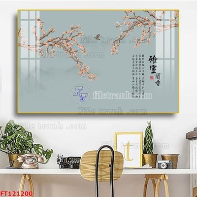 File PSD File tranh bộ hiện đại FT121200 (bản gốc) cho nhà in