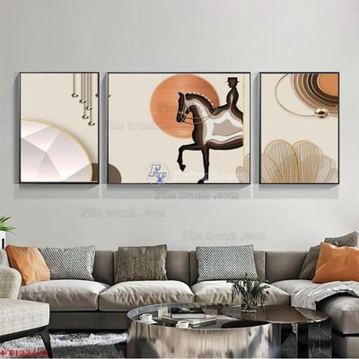 File PSD File tranh bộ hiện đại FT122123 (bản gốc) cho nhà in