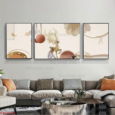 File gốc in tráng gương File tranh bộ hiện đại FT122133 chi tiết