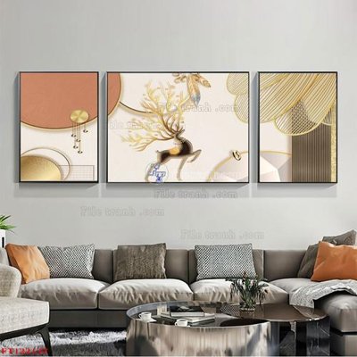 File gốc File tranh bộ hiện đại FT122137 (in mica) cắt laser