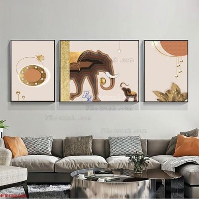 File gốc File tranh bộ hiện đại FT122143 (in lụa) trang trí tường