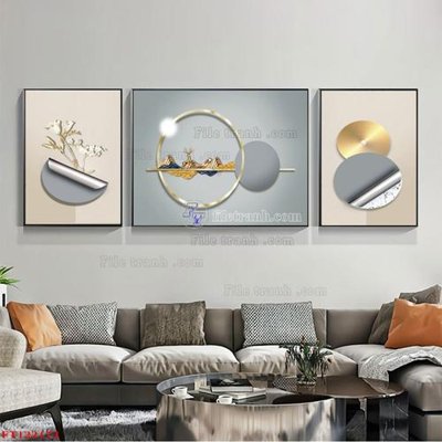 File gốc File tranh bộ hiện đại FT122173 (thiết kế) độc quyền