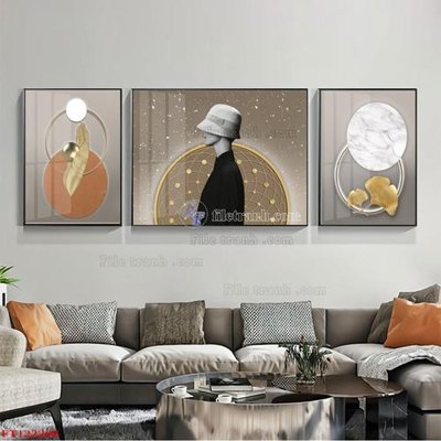 File tranh in trần 3D File tranh bộ hiện đại FT122206 (ảnh gốc)