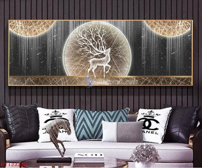 File tranh File tranh bộ hiện đại FT122239 (bản gốc) in lụa 3D