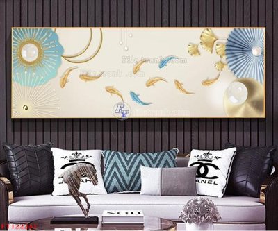 File gốc in mica File tranh bộ hiện đại FT122241 chất lượng