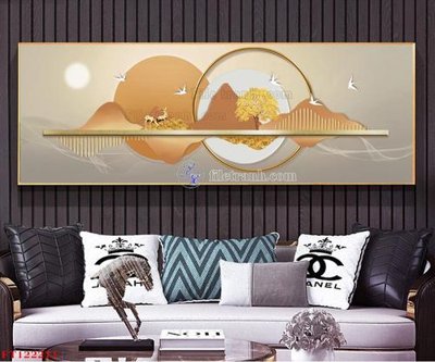 File tranh in tráng gương File tranh bộ hiện đại FT122271 (siêu nét)