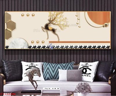 File in trần File tranh bộ hiện đại FT122280 (file gốc) xuyên sáng