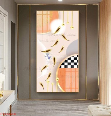 File in lụa File tranh bộ hiện đại FT122410 (tân cổ điển) File tranh bộ hiện đại FT122410