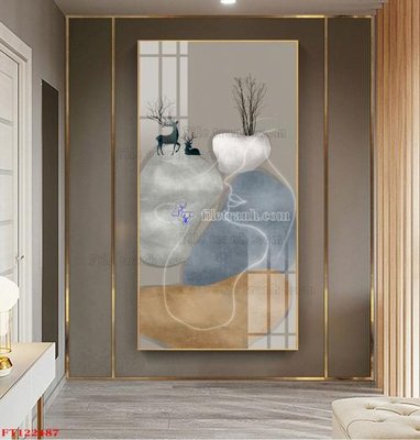 File in trần File tranh bộ hiện đại FT122487 (file gốc) xuyên sáng