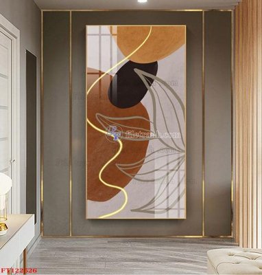 File tranh File tranh bộ hiện đại FT122526 (bản gốc) in lụa 3D