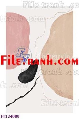 File tranh File tranh bộ hiện đại FT124089 (bản gốc) in lụa 5D