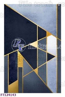 File tranh gốc in trần nhà File tranh bộ hiện đại FT124143 3D