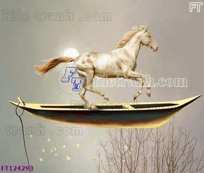 File in trần File tranh bộ hiện đại FT124293 (bản gốc) bầu trời