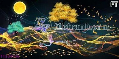 File ảnh File tranh bộ hiện đại FT124326 (gốc) in poster