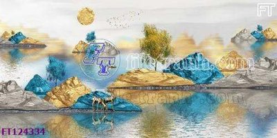 File in ấn cao cấp File tranh bộ hiện đại FT124334 (file gốc)