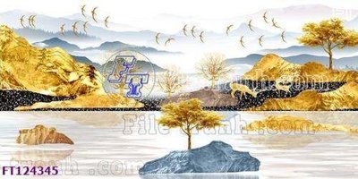 Download file gốc File tranh bộ hiện đại FT124345 (in mica) trang trí