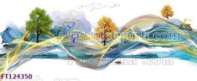 File tranh in mica File tranh bộ hiện đại FT124350 (độ phân giải cao)