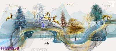 File ảnh File tranh bộ hiện đại FT124558 (gốc) dùng in Pano