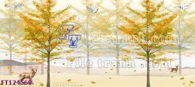 File in trần File tranh bộ hiện đại FT124560 (file gốc) xuyên sáng