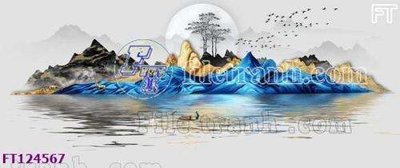 File gốc File tranh bộ hiện đại FT124567 (dành cho quảng cáo)