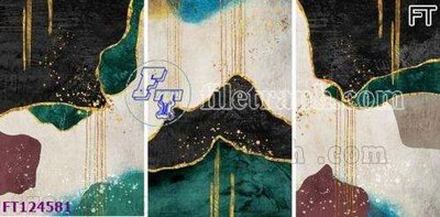 File in lụa File tranh bộ hiện đại FT124581 (hoa văn) File tranh bộ hiện đại FT124581