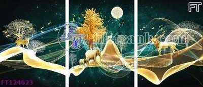 File ảnh gốc File tranh bộ hiện đại FT124623 (chuyên in mica)