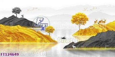 File gốc File tranh bộ hiện đại FT124649 (thiết kế) cho in ấn