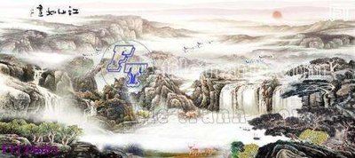 File tranh in trần 3D File tranh bộ hiện đại FT124683 (ảnh gốc)