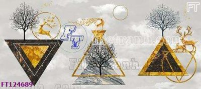 Ảnh gốc file in lụa File tranh bộ hiện đại FT124689 chi tiết