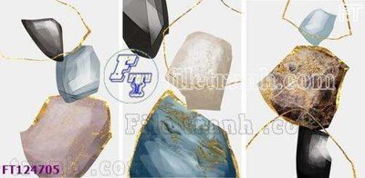 File in lụa File tranh bộ hiện đại FT124705 (chất lượng cao) File tranh bộ hiện đại FT124705