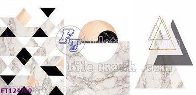 File gốc File tranh bộ hiện đại FT124709 (in lụa) trang trí tường