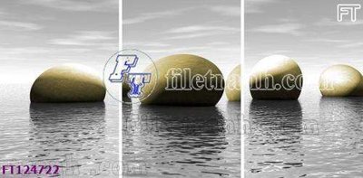 File in trần File tranh bộ hiện đại FT124722 (bản gốc 3D) sống động