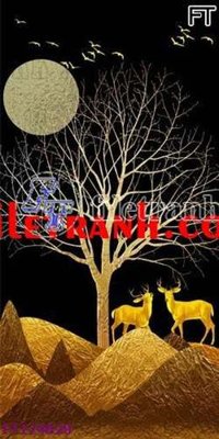 Hình ảnh file gốc in trần nhà File tranh bộ hiện đại FT124820