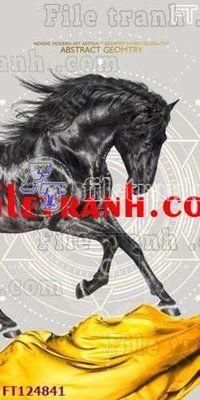 File tranh gốc in trần nhà File tranh bộ hiện đại FT124841 3D