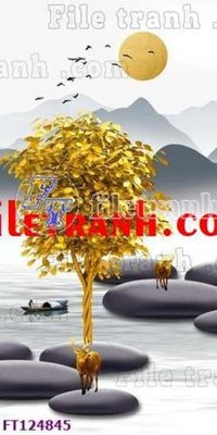 File gốc in ấn File tranh bộ hiện đại FT124845 chuẩn màu CMYK