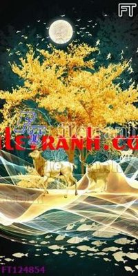 Ảnh gốc File tranh bộ hiện đại FT124854 (nét căng) in mica